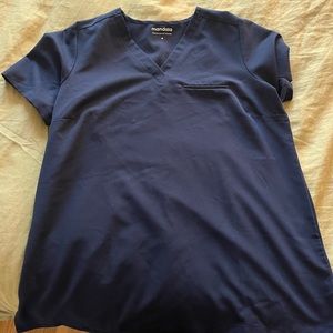 Maternity navy scrub top medium